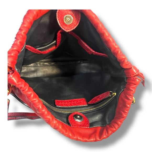 BURBERRY Luxurious Red Python Leather Shoulder/Clutch/or Crossbody Bag - Picture 9 of 16